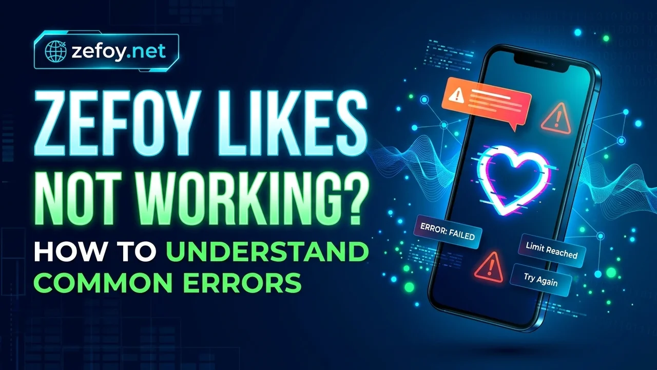 Zefoy Likes Not Working? How to Understand Common Errors