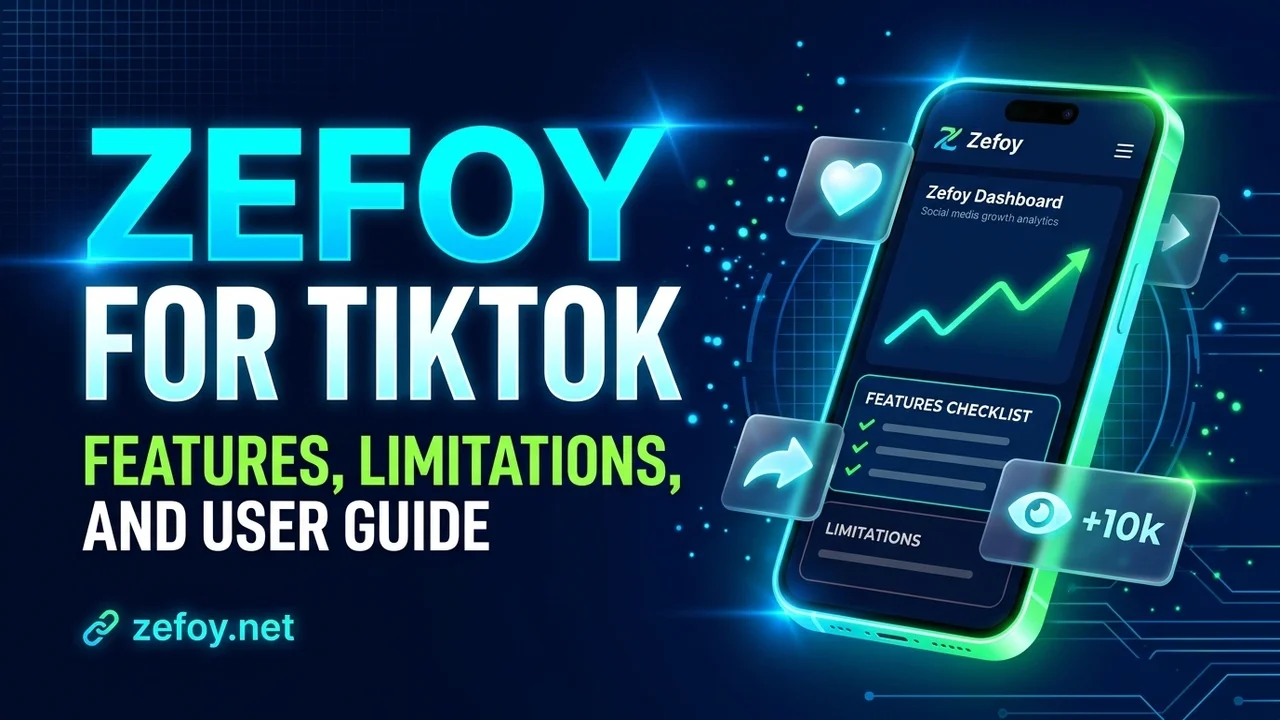 Zefoy for TikTok: Features, Limitations, and User Guide